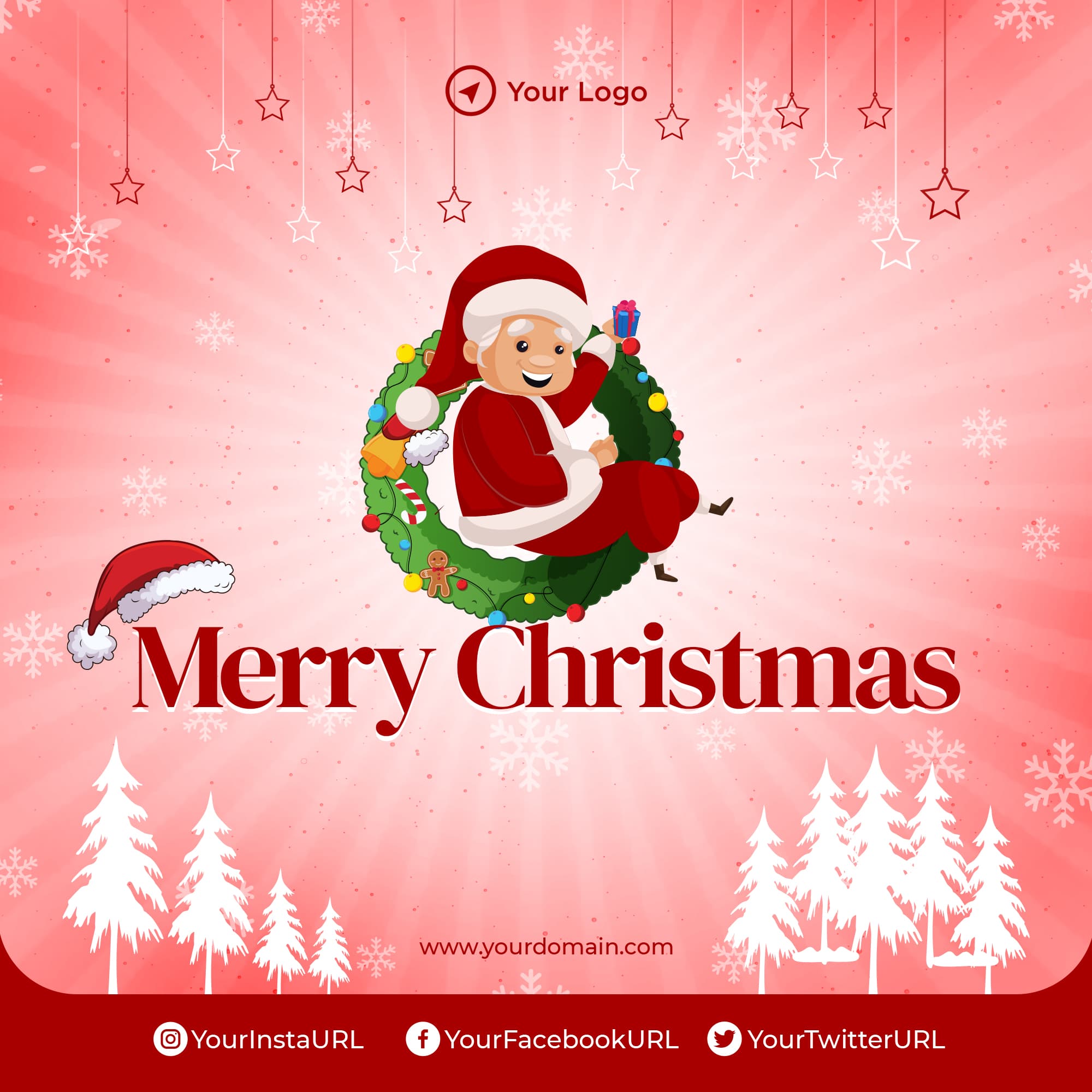 Christmas poster template